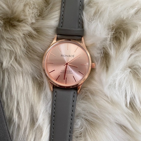 NWT Monroé Classique Watch in Sunburst Solérose - Picture 2 of 8